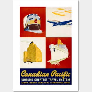 Canadian Pacific Travel System - Vintage Travel Posters and Art